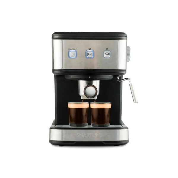 Cafetera Smartlife Espresso 2-en-1 SL-EC8501 – Negro y Plata
