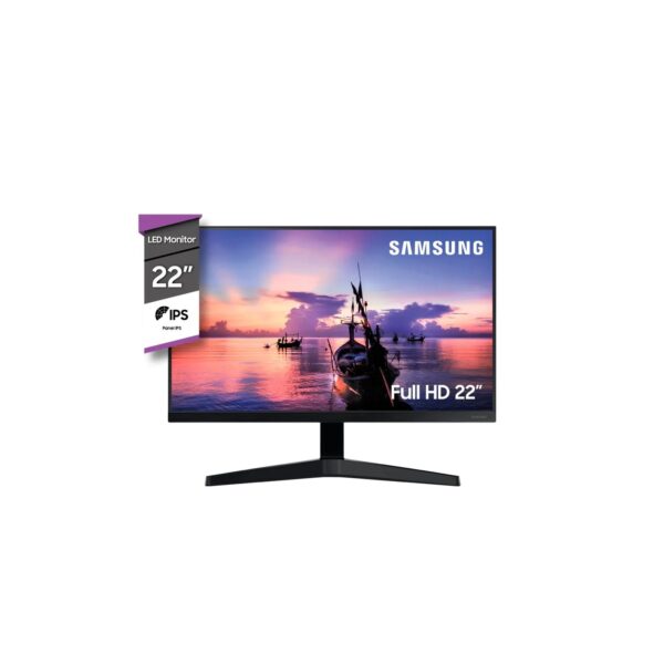 Monitor LED Samsung 22" FHD LF22T350FHLCZB – Imagen Clara y Conexión Versátil