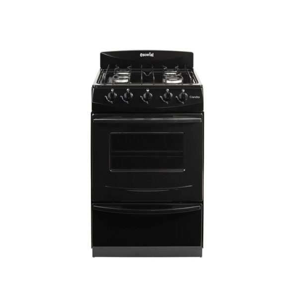 Cocina Escorial Candor 51 cm – Gas Envasado - Negra