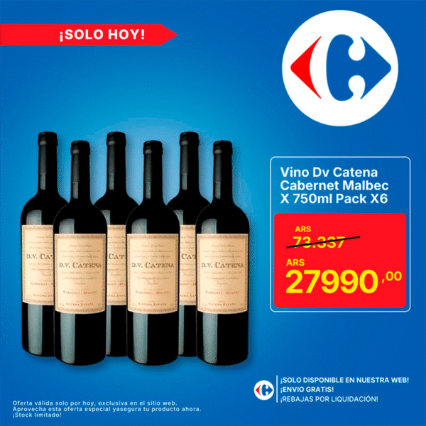 D.V. Catena Cabernet Malbec 750 ml – Pack x6